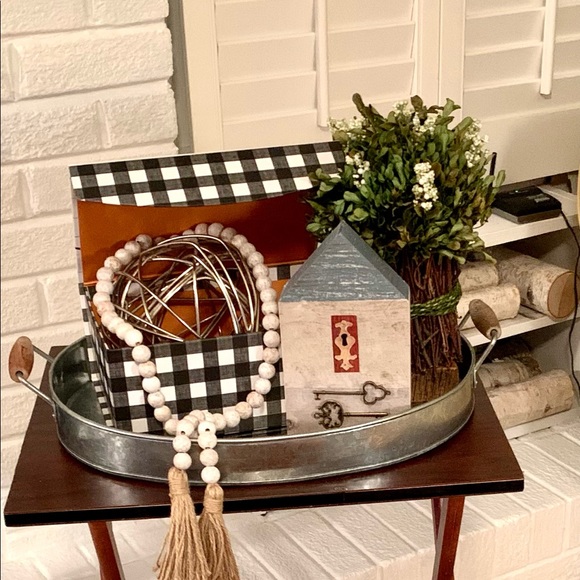 Wood Bead Garland with Tassels #3 - Picture 5 of 7